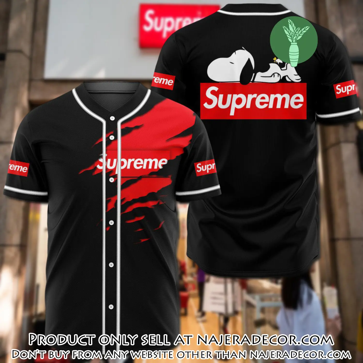 Supreme snoopy disney baseball jersey shirt luxury bjs1245 njr1802061